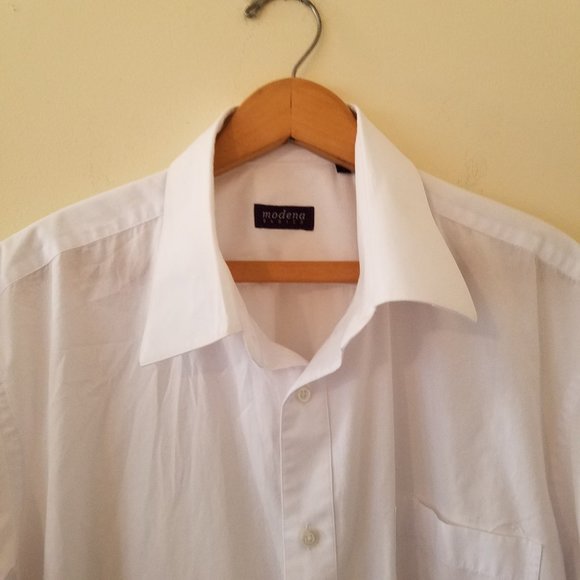 Modena Basics Men's Short Sleeve Button Down Shirt - Picture 2 of 8